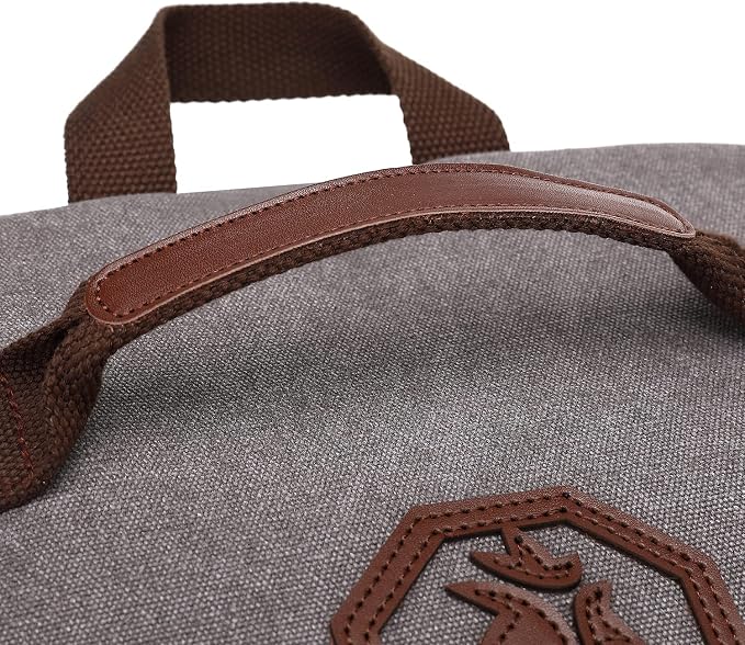 Kalesi Gym Duffle Bag Backpack 4-Way Vintage canvas with Shoes Compartment for travel Sport Hiking laptop (Vintage grey) - Image 8