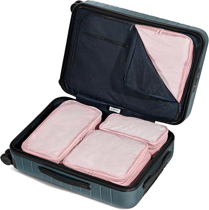 Away Insider Packing Cubes Set of 4 – Lightweight Travel Organizers for Luggage, Suitcases & Carry-On Bags, Blush Pink - Image 3