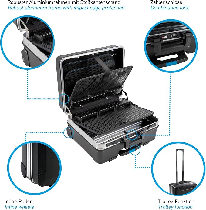 B&W GO mobile tool case with MODULE tool storage system (ABS case, volume 36 l, 48 x 37.5 x 20 cm inner) 120.04/M, tools not included - Image 5
