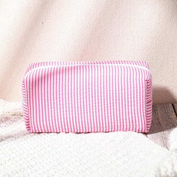 SOIDRAM 2 Pack Makeup Bag for Women, Pink Makeup Pouch Small Cosmetic Bag Travel Toiletry Organizer for Skincare, Brushes & Essentials - Image 6