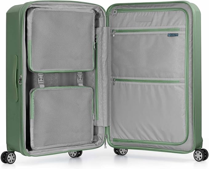 Traveler's Choice Pagosa Hardshell Expandable Luggage with Spinner Wheels, Green, 3-Piece Set (22/27/30) - Image 8