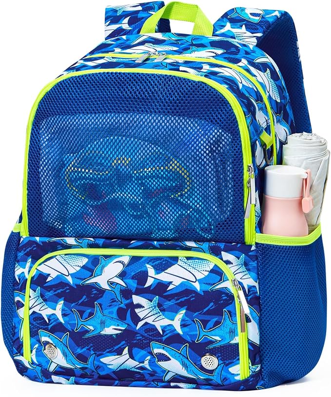 WAWSAM Kids Swim Bag for Swimmers, Beach Gym Bag with Wet Dry Shoes Compartments - Image 8