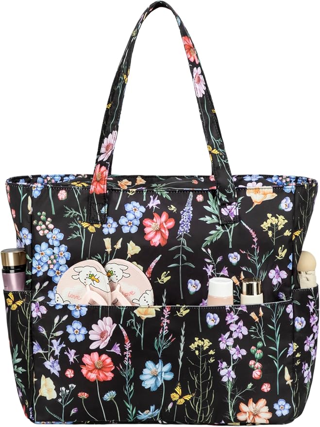 Bluboon Waterproof Beach Tote Pool Bags for Women Ladies Extra Large Carry On Bag With Wet Compartment for Weekender Travel by BLUBOON