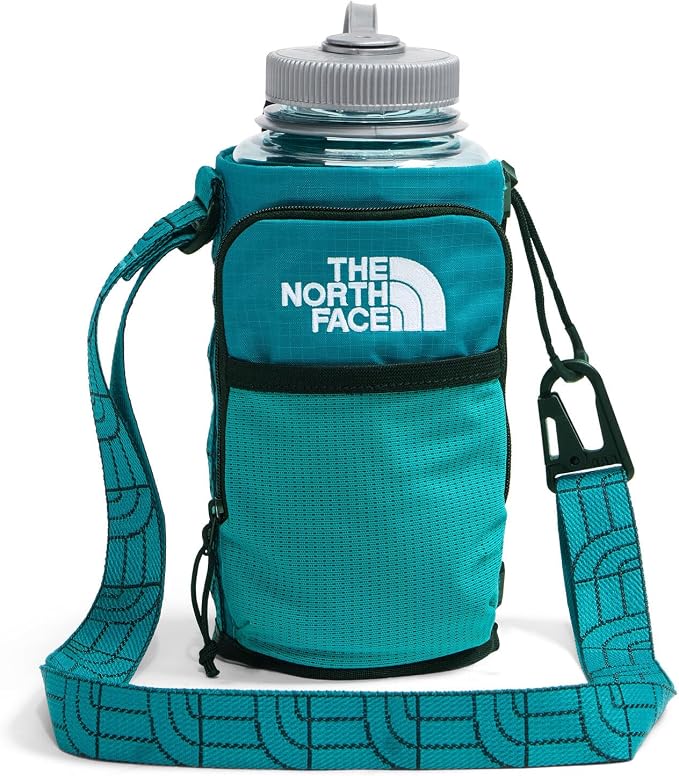 The North Face Borealis Water Bottle Holder - Adjustable Strap, Water-Repellent Finish, External Pocket with Key Hook, Restorative Teal/TNF Black, One Size | Adjustable Strap, Water-Repellent Finish, External Pocket by Unknown
