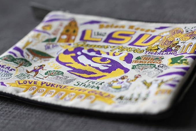 Catstudio Collegiate Zipper Pouch, Louisiana State University Travel Toiletry Bag, Ideal Gift for Alumni, Makeup Bag, Dog Treat Pouch, or Travel Purse - Image 4