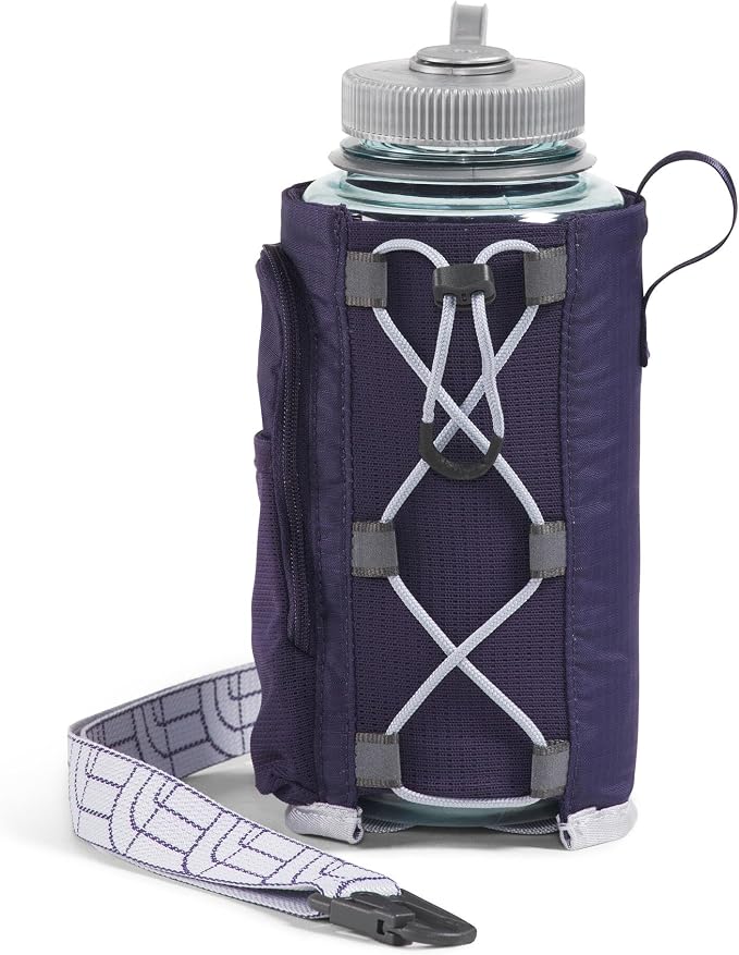The North Face Borealis Water Bottle Holder - Adjustable Strap, Water-Repellent Finish, External Pocket with Key Hook, Eternal Purple/Blue Flax, One Size | Adjustable Strap, Water-Repellent Finish, External Pocket - Image 4