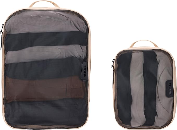 Thule Packing Cube Set, Includes Medium & Small Cubes, Transparent Fabric, Organize Clothing, Easy to Pack - Image 12