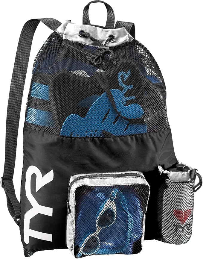 TYR LBMMB360ALL Big Mesh Mummy Backpack BLK/WHT All by TYR