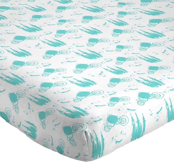 Jay Franco Kids Sheet Set with Fitted, Flat Sheets & Pillow Cover - Ultra-Soft Bedding with Pillowcase for Room Decor, Blue - Princess Cinderella, 3 Piece Twin - Image 2