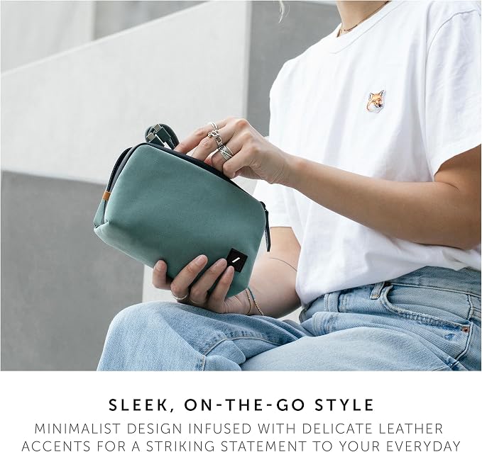 Native Union Stow Lite Organizer W.F.A Tech Organizer – Minimalist Travel Pouch Made of Recycled Materials for Everyday Accessory Storage & Protection – Stores Cables, Chargers & More (Slate Green) - Image 5