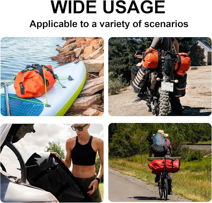Buffalo Gear Waterproof Duffle Bag 40L 60L 80L Roll-top Dry Bag Heavy Duty Waterproof Duffel Travel Bag for Kayaking Rafting Boating Fishing Camping - Image 5
