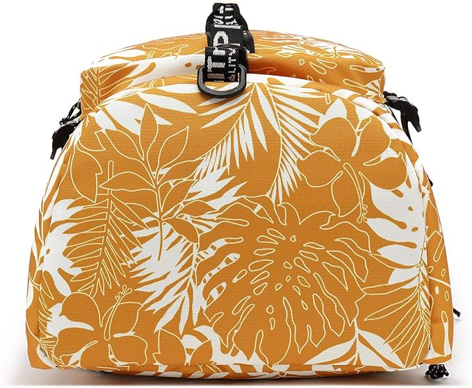 Kalesi Gym Duffle Bag Backpack 4-Way Waterproof with Shoes Compartment for travel Sport Hiking laptop (Mustard yellow) - Image 8
