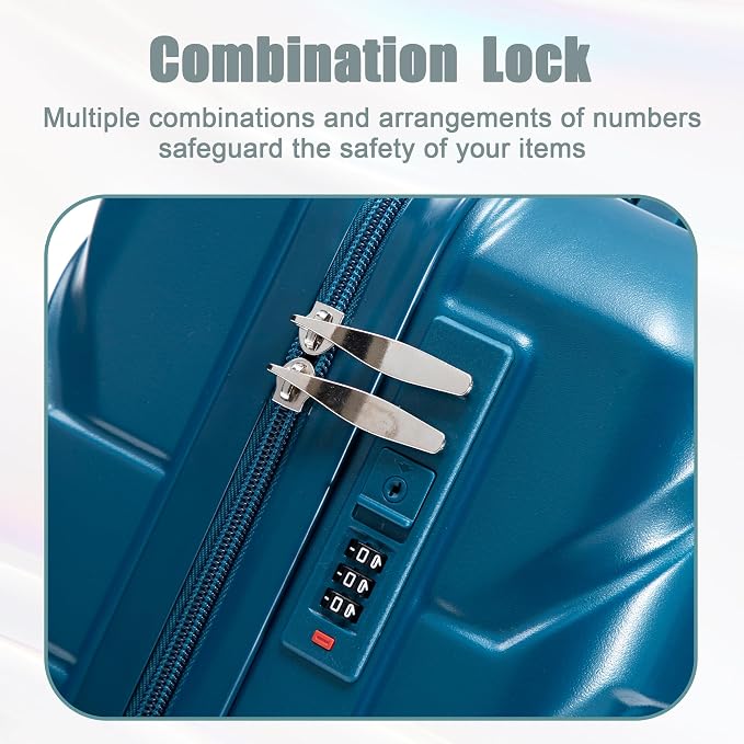 20+14 Inch Hardshell Luggages, Lightweight Durable ABS Suitcase - Image 5