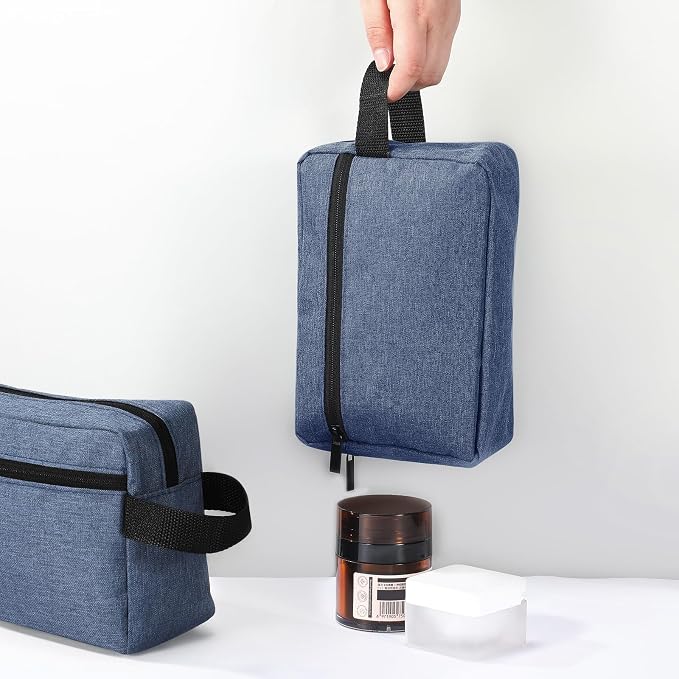 Paterr 16 Pcs Travel Toiletry Bag for Women Men Large Water Resistant Shaving Bag Hanging Cosmetic Bag with Handle and Divider Storage Travel Pouch Case (Dark Blue) - Image 6