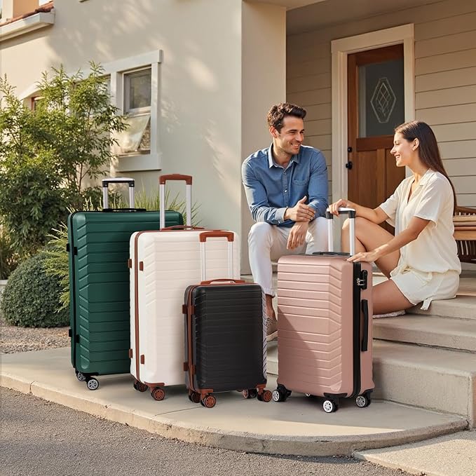10 Piece Luggage Sets, 3 Piece Suitcase Set, 20 inch Carry on Luggage, 24 inch and 28 inch Checked Luggage with 7PC Packing Bags - Image 7