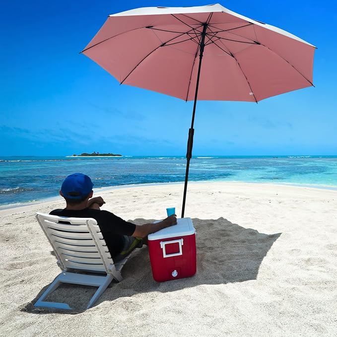G4Free UV Golf Beach Umbrella 68”Auto Open Extra Large Sun Shade Umbrellas | Vented Windproof, Double Canopy, Oversize UPF 50+ UV Protection Sun Shade umbrella, Auto-Open, patio/fishing/golf umbrella - Image 9
