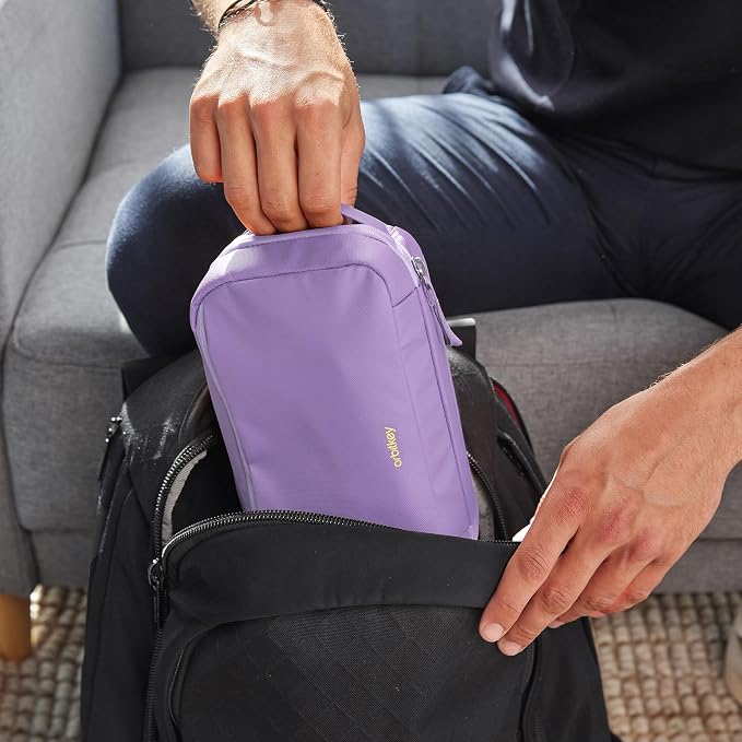 Orbitkey 2-in-1 Tech Accessory Pouch with Detachable Slim Sleeve – Travel Electronics Organizer for Cables, Chargers, Earbuds, Power Bank – Compact Gadget Bag & Portable Tech Storage Case (Lilac) - Image 6