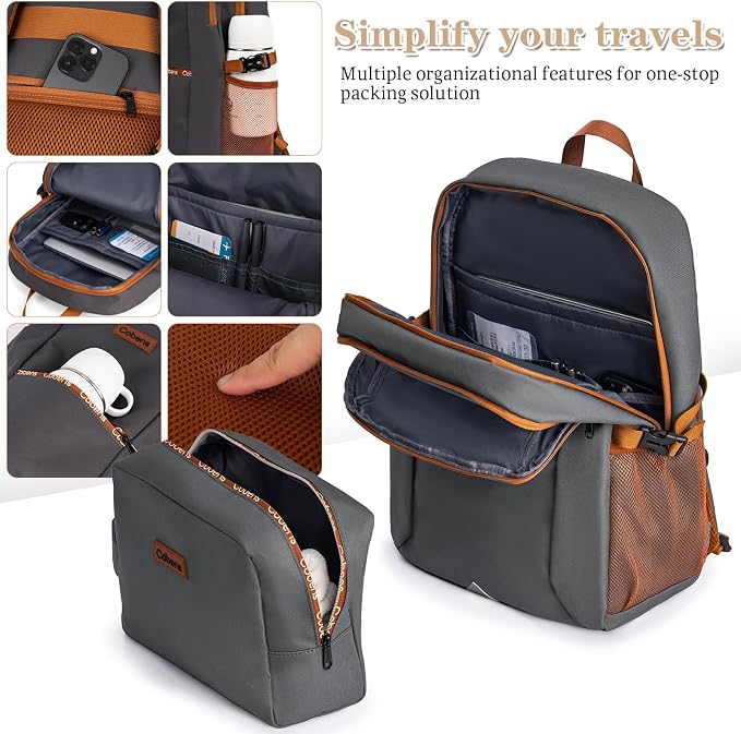 Carry-on Luggage 22x14x9 Airline Approved, Suitcases with Wheels Hardshell， Lightweight Luggage Set with TSA Lock， 20Inch Black Carry-on Suitcase - Image 5