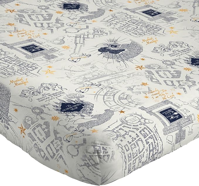 Jay Franco Kids Sheet Set with Fitted, Flat Sheets & Pillow Cover - Ultra-Soft Bedding with Pillowcase for Room Decor, Beige - Harry Potter, 3 Piece Twin - Image 2