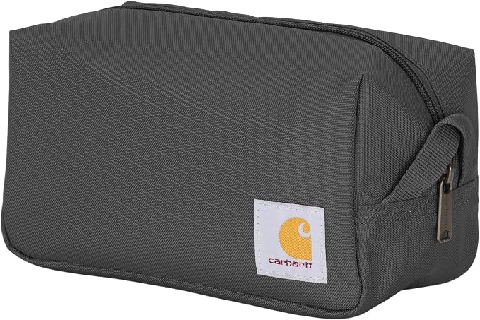 Carhartt Durable Travel Kit, Organize Essentials W/the Water Resistance Toiletry Bag, Gravel by Carhartt