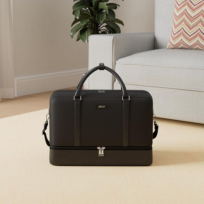 Weekender Bags for Women Overnight Bags with Shoe Compartment 21" Duffle Travel Bag for Traveling Weekend Gift 3pcs Set - Image 2