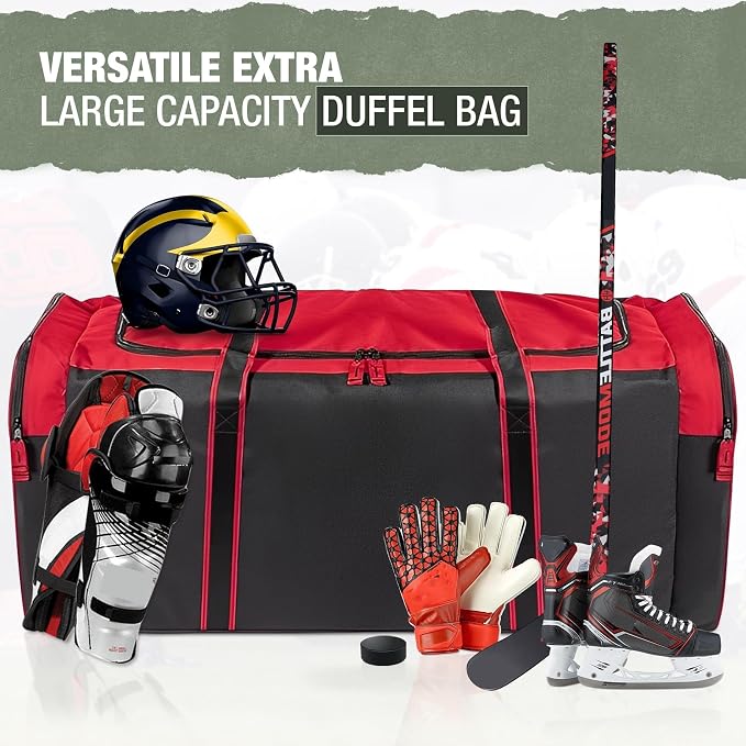Jetstream Heavy Duty Multi Pocket Durable Sports Gym Equipment Travel Duffel Bag - Image 7