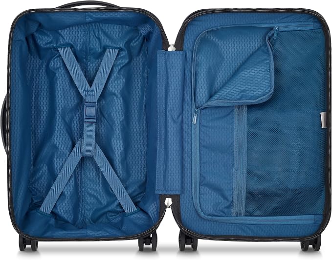 DELSEY PARIS Turenne Hardside Luggage with Spinner Wheels, Black, 2-Piece Set with Soft Pocket (19/27) - Image 4