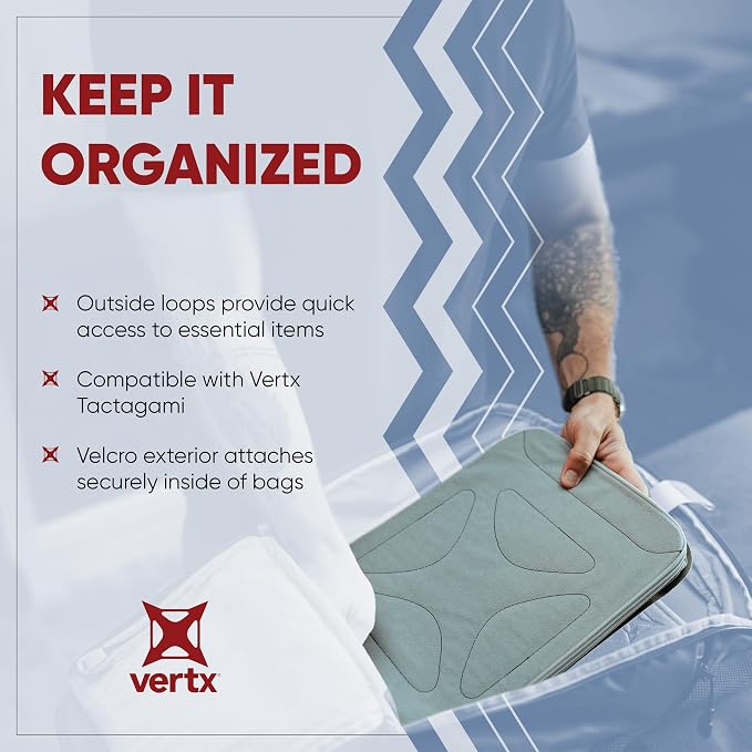 Vertx Pack Zip Pouch Organizer Insert Attachment for Backpack, Bag, Travel, Organization Pouches - Image 4
