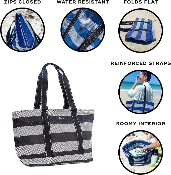 SCOUT Joyride - Large Sandproof Beach Bag For Women - Durable Mesh Woven Beach Tote, Pool Bag - Fabric Lets Sand Escape - Image 4