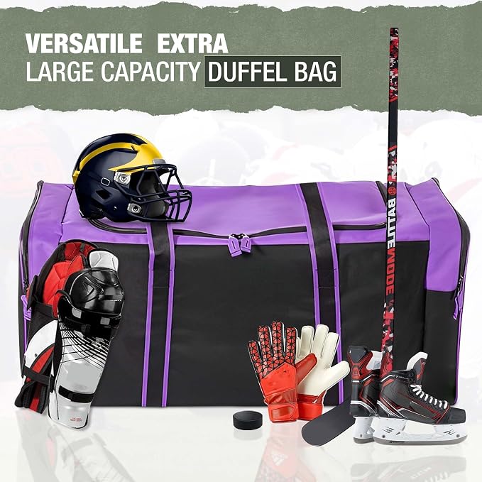 Jetstream Heavy Duty Multi Pocket Durable Sports Gym Equipment Travel Duffel Bag - Image 3