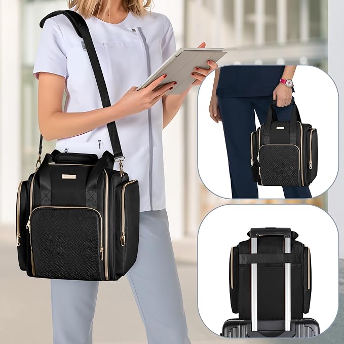 Medicine Storage Bag, Pill Bottle Organizer Bag, Medical Travel Bag | Large Medicine Bag, Shoulder Strap Included, Medical Supplies Storage, Home First Aid Kit(Empty Bag Only) - Image 6