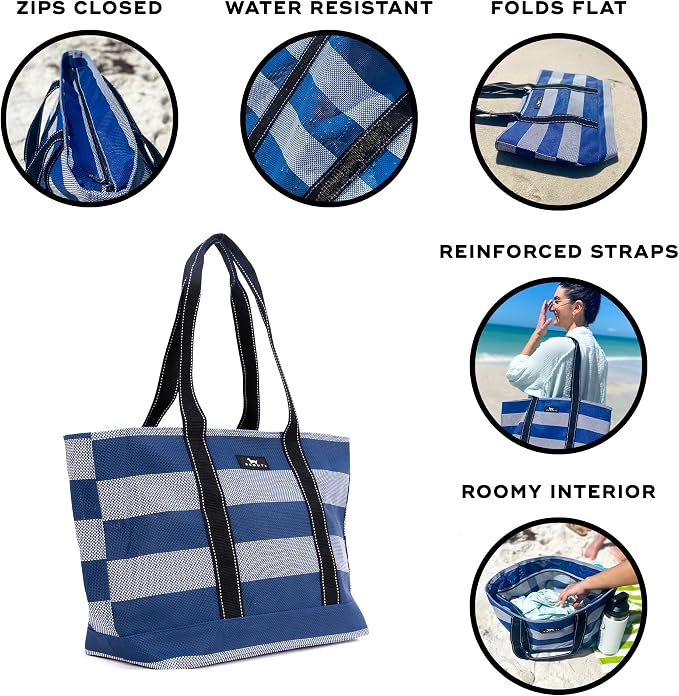 SCOUT Joyride - Large Sandproof Beach Bag For Women - Durable Mesh Woven Beach Tote, Pool Bag - Fabric Lets Sand Escape - Image 4
