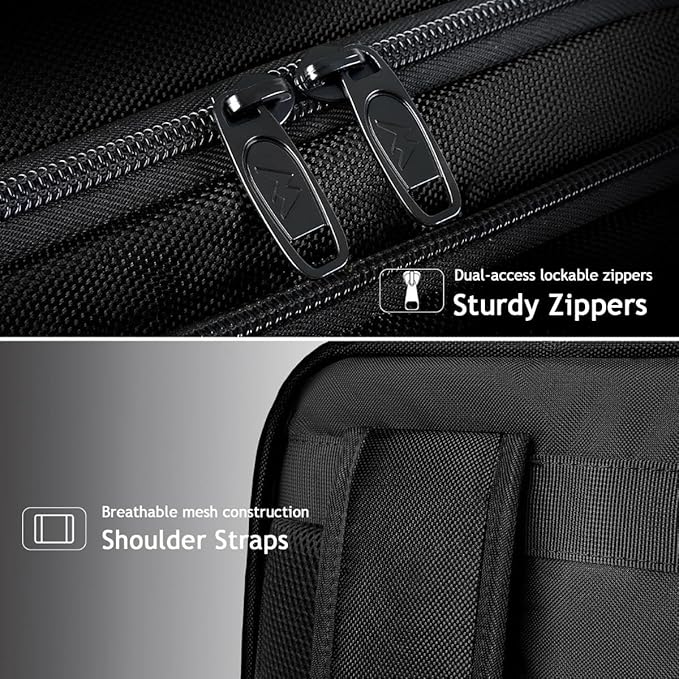 MATEIN Extra Large 45L Travel Backpack, Airline Approved 18 Inch Backpack | Shoe Compartment, Water Resistant, College Luggage Backpack, Casual Daypack, Overnight Weekender Travel Bag, Black - Image 7