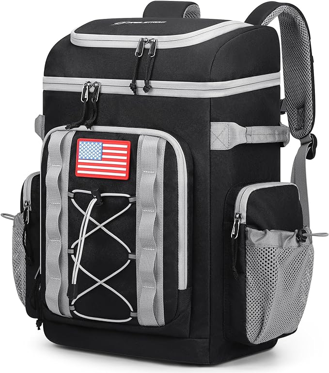 Maelstrom 35/50 Can Insulated Backpack Cooler, Leakproof Soft Lunch Ice Bag | Keeps Food Cold For 16h, Peva Liner, Durable Nylon, Ergonomic Padding. Perfect For Men, Women, Camping, Beach, Hiking, Travel by Maelstrom