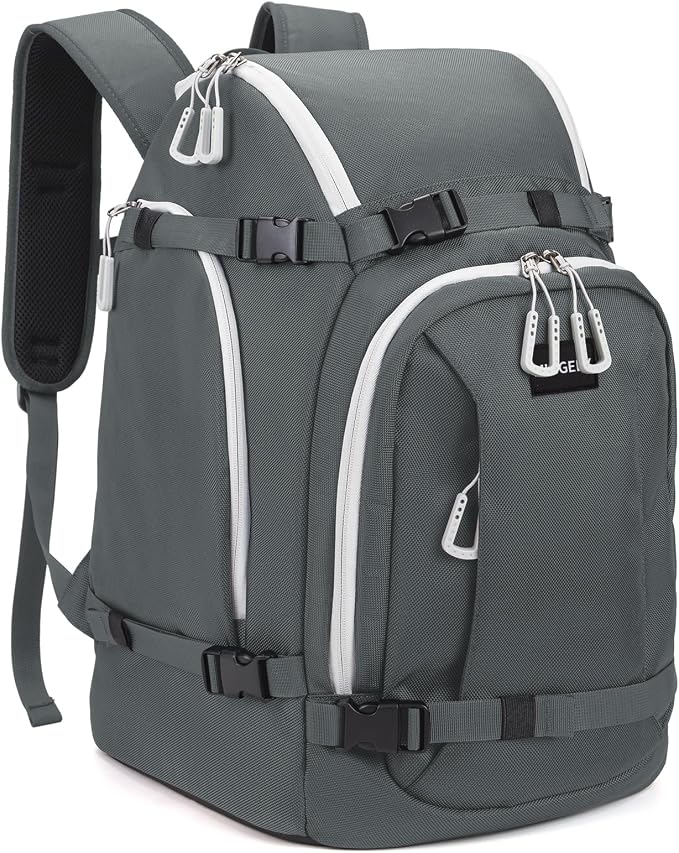 Ski Boot Bag, 50L Ski Boot Travel Backpack for Skis, Snowboard & Accessories, Waterproof Padded Ski Boot Bag Backpack by Unknown