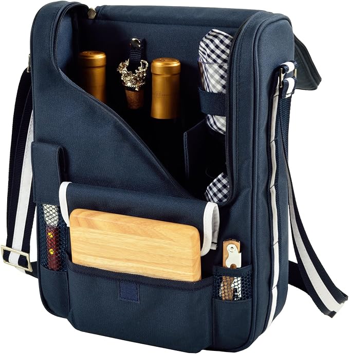 Picnic at Ascot Original Insulated Wine and Cheese Cooler Bag - Designed, Assembled & Quality Approved in the USA - Image 5