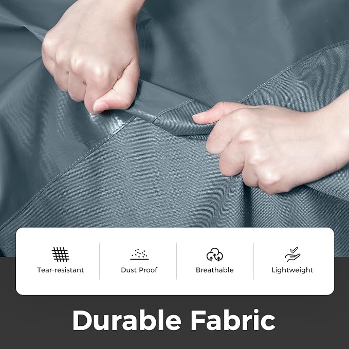 pack all 43" Premium Gusseted Travel Garment Bag, Heavy Duty Hanging Suit Bag, Foldable Dress Bag for Closet Storage, Suit Cover Protector for Clothes Shirts Dresses Coats(Grey) - Image 5