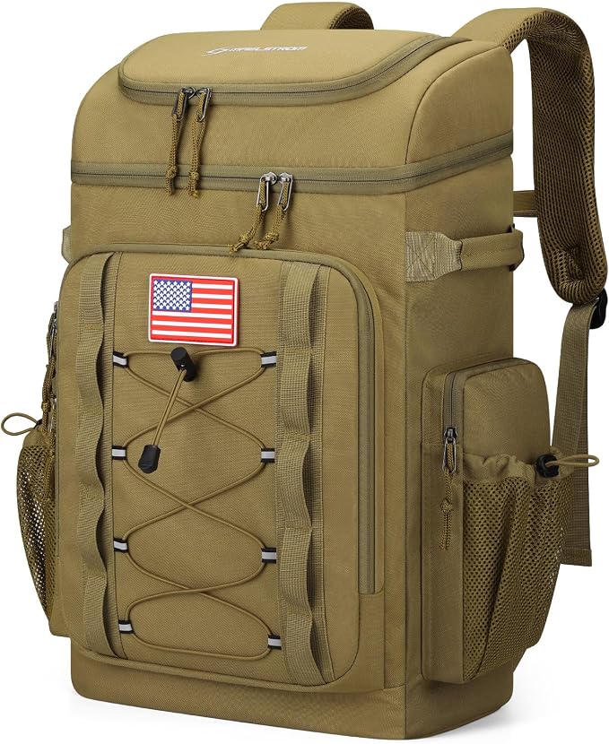 Maelstrom 35/50 Can Insulated Backpack Cooler, Leakproof Soft Lunch Ice Bag | Keeps Food Cold For 16h, Peva Liner, Durable Nylon, Ergonomic Padding. Perfect For Men, Women, Camping, Beach, Hiking, Travel by Maelstrom