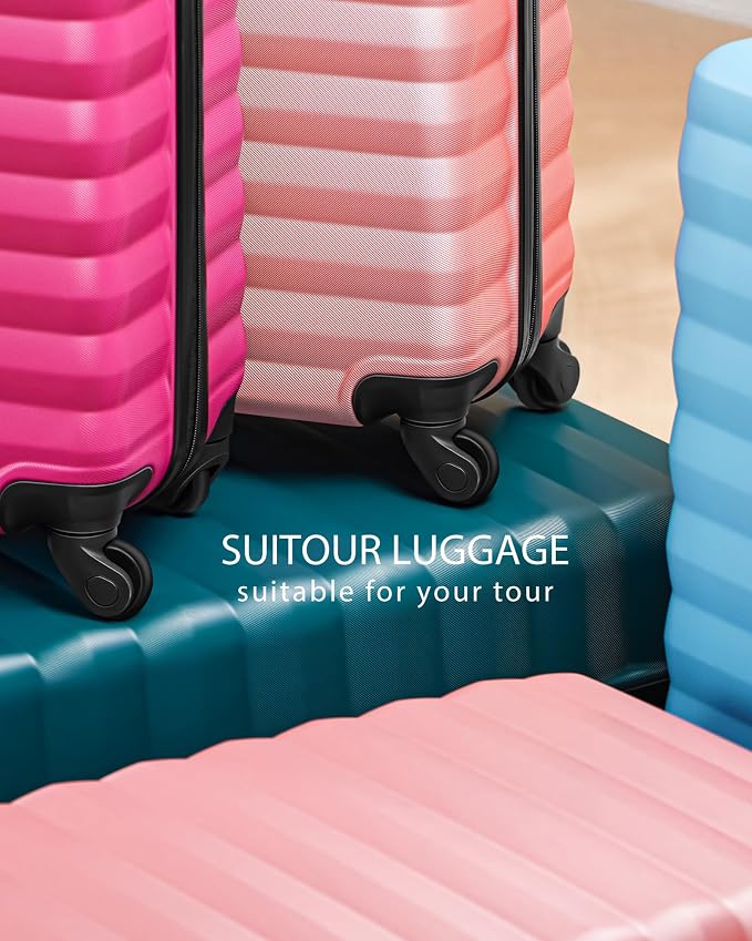 3 Piece Luggage Sets ABS Hardshell Suitcase with Spinner Wheels and Safe Lock for Travel Trips(20/24/28inch) - Image 9