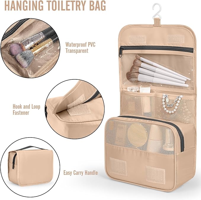 Veken 8 Set Packing Cubes for Travel Essentials,Anti-Wrinkle Buckled Suitcase Organizer for Shoe & Toiletry Bag,Carry On Luggage Bag with 99+ Count Mesh Holes for Airplane & College Dorm Accessories - Image 3
