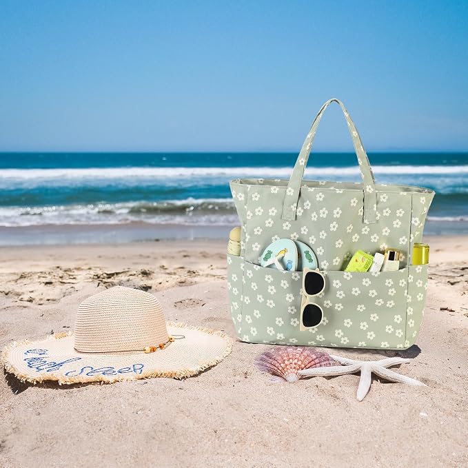 Bluboon Waterproof Beach Tote Pool Bags for Women Ladies Extra Large Carry On Bag With Wet Compartment for Weekender Travel - Image 9