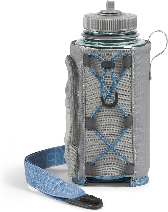 The North Face Borealis Water Bottle Holder - Adjustable Strap, Water-Repellent Finish, External Pocket with Key Hook, Concrete, One Size | Adjustable Strap, Water-Repellent Finish, External Pocket - Image 4