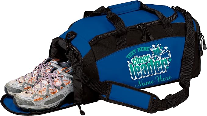 Personalized Cheerleading Duffel Bag with Custom Name – Cheer Team Gym Bag for Girls, Competition Travel Bag, Custom Team Colors & Year by all+about+me+company