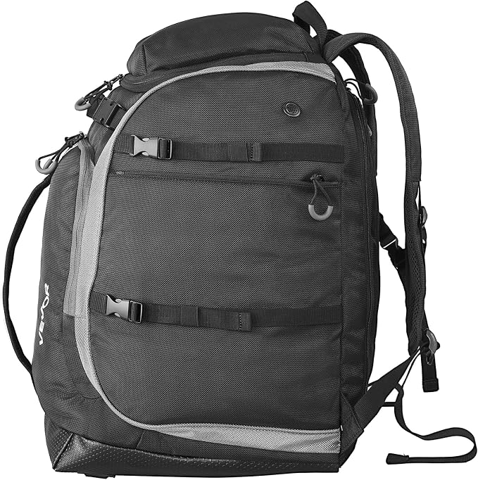 VEVOR Ski Boot Bag, Snowboard Boots Travel Backpack for Men Women, with Waterproof Exterior & Bottom, Durable 1680D Oxford, Bag for Skis, Snowboard, Helmet, Goggles, Gloves, Accessories - Image 9