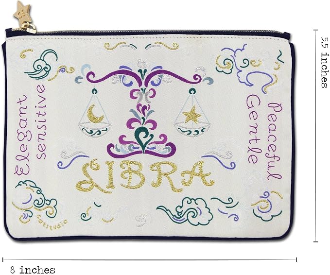 Catstudio Astrology Zipper Pouch, 5x7 Travel Toiletry Bag, Makeup Bag, Dog Treat Pouch, or Travel Purse - Image 7