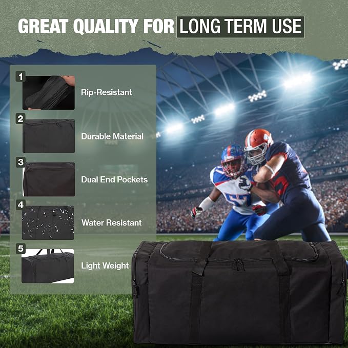 Jetstream Heavy Duty Multi Pocket Durable Sports Gym Equipment Travel Duffel Bag - Image 8