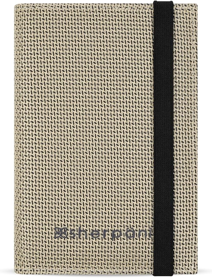 Sherpani Vienna, RFID Blocking Passport Holder, Travel Passport Cover Wallet, Travel Documents Organizer Protector for Women, Travel Gift (Straw Signature) by SHERPANI