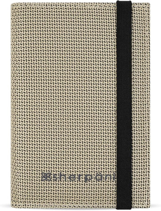 Sherpani Vienna, RFID Blocking Passport Holder, Travel Passport Cover Wallet, Travel Documents Organizer Protector for Women, Travel Gift (Straw Signature) by SHERPANI