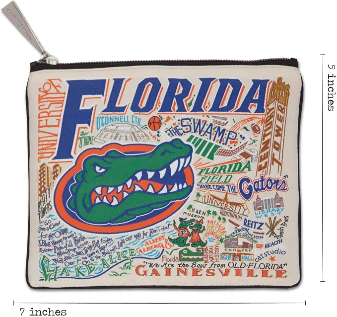Catstudio Collegiate Zipper Pouch, University of Florida Travel Toiletry Bag, Ideal Gift for Alumni, Makeup Bag, Dog Treat Pouch, or Travel Purse - Image 6