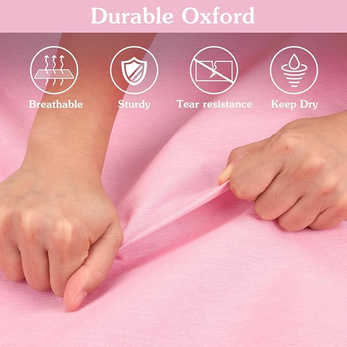 Limoomil 60 Inch Heavy Duty Tear Resistance Wedding Dress Bag for Wedding Travel, Waterproof Dress Cover for Closet Wardrobe. Garment Bag for Gowns, Tuxedos, Dress, Long Coats. Pink, 60 Inch. - Image 5